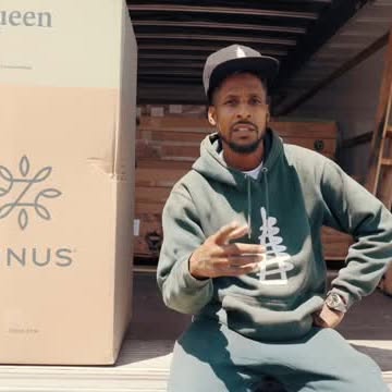 Instagram post by @thinkwattsfoundation for Zinus. Caption reads: Had to spin the block again with a recap by....