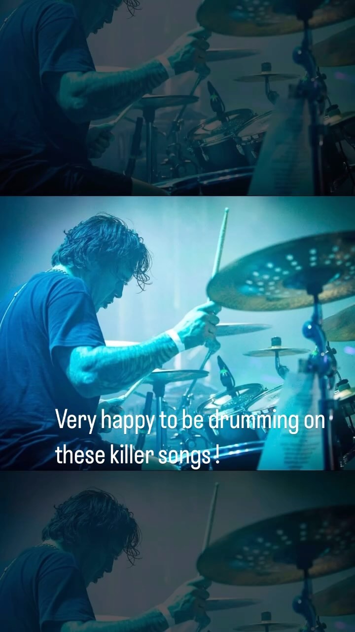 Instagram post by @official_adrianerlandsson for Vic Firth. Caption reads: I have recorded drums for a few new songs by....