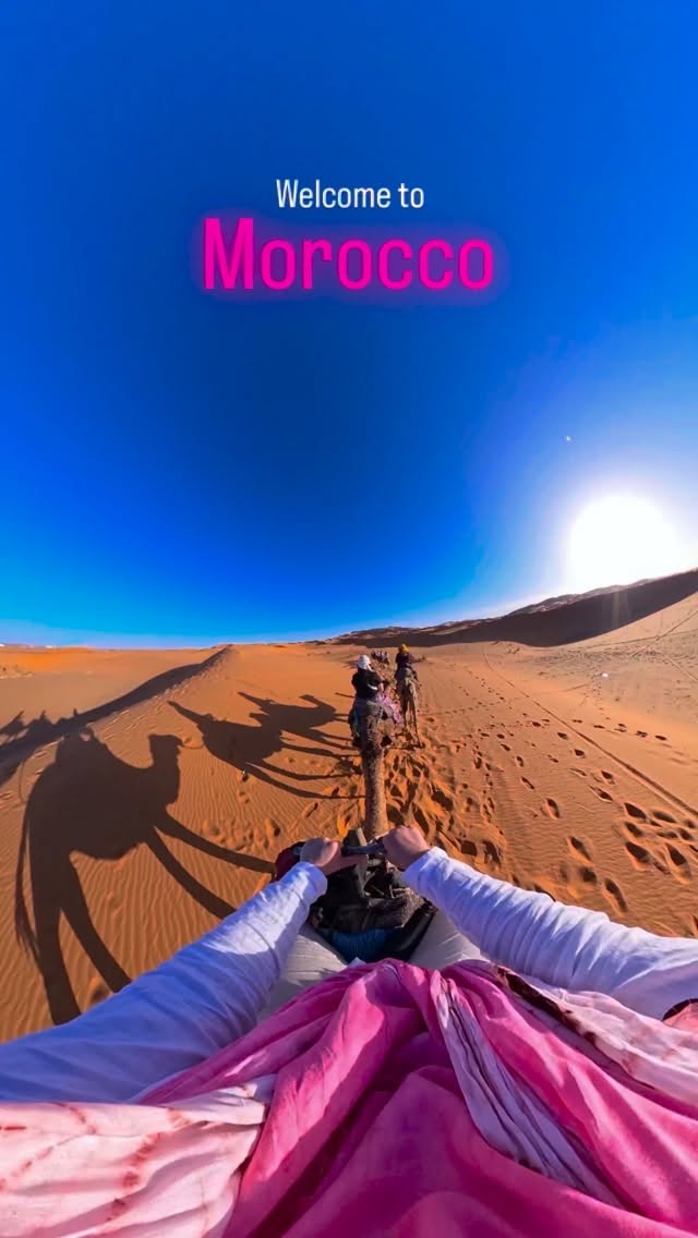 Instagram post by @mitchellpettigrew for GoPro. Caption reads: Morocco, your Amazing 🇲🇦

My first ever overseas....