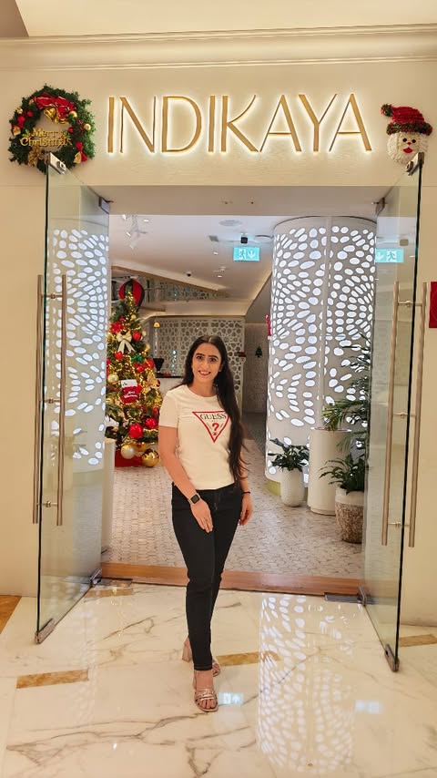 Instagram post by @aditynagoriofficial for Shangri-La. Caption reads: We all love food, and the food at @indikayadubai....