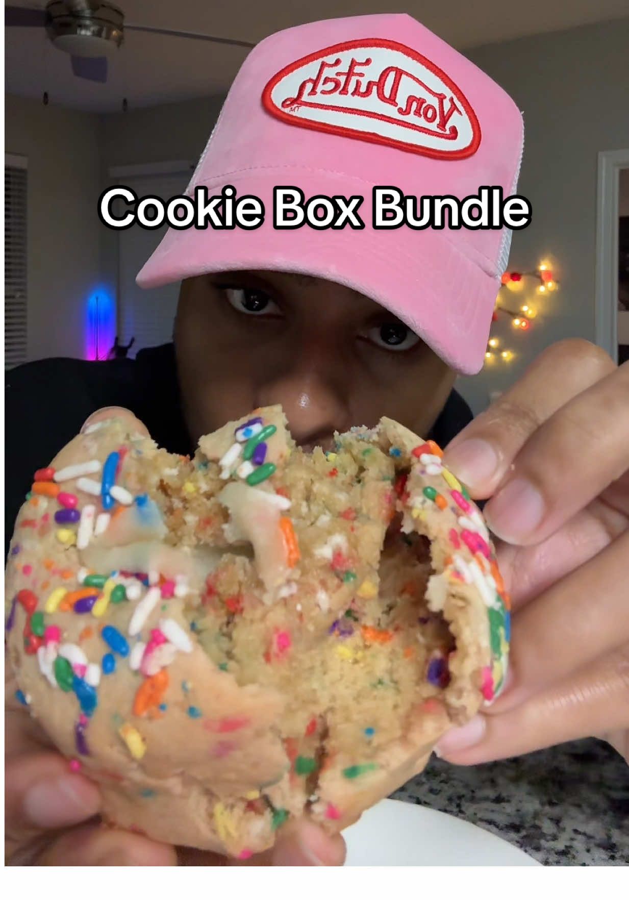 TikTok post by @omidnightshop for Taylor Chip. Caption reads: [...] #cookiebox #sweetcravings #taylorchip....