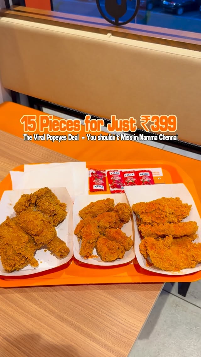 Instagram post by @fatboy_recommends for Popeyes. Caption reads: #ad Everyone’s talking about it! The Mega Saver....