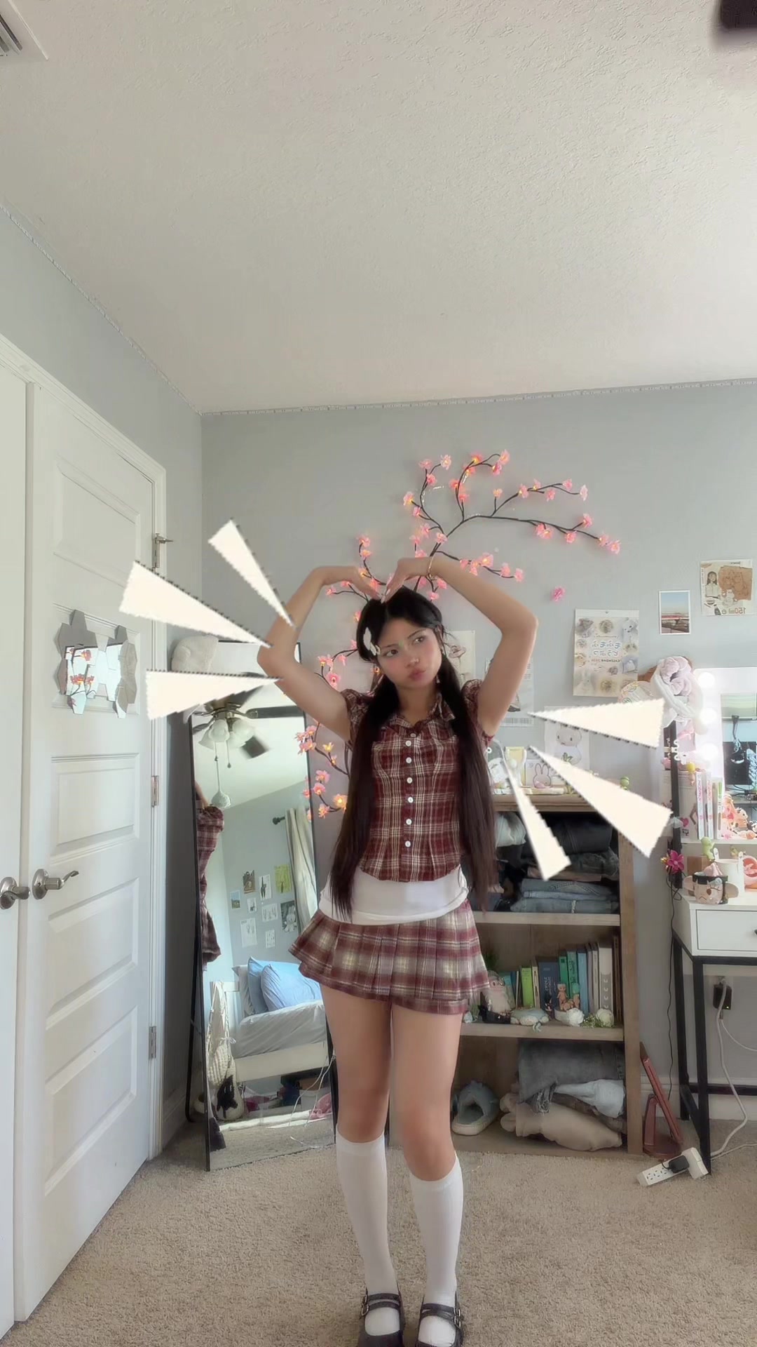 TikTok post by @iknownat for LEWKIN. Caption reads: OUTFIT FROM @Lewkin #ootd #dance #shoujo #lewkin....