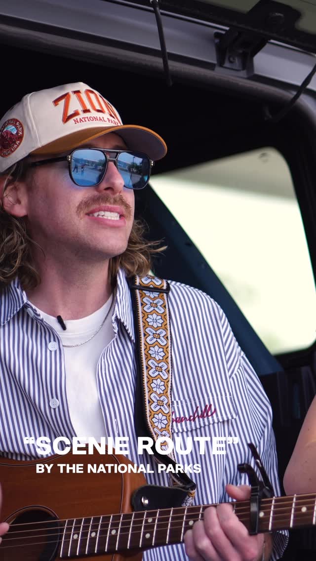 Instagram post by @thenationalparksband for Pilot Flying J. Caption reads: name a better road trip song.... we’ll....