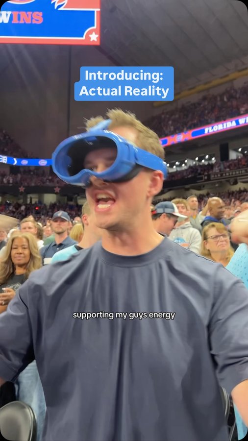 Instagram post by @maxbrowne for Priceline. Caption reads: @priceline knows Actual Reality hits different.....