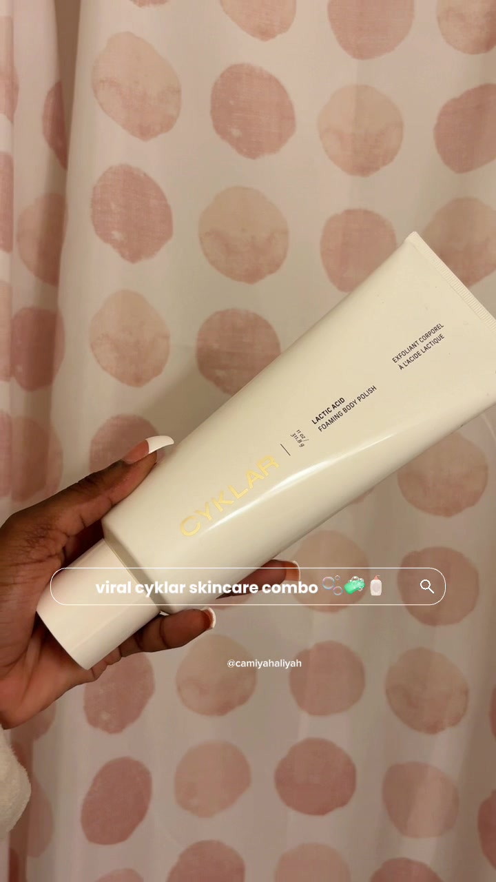 TikTok post by @camiyahaliyah for CYKLAR. Caption reads: 2026 is all about self care 🧼, & @CYKLAR makes my....