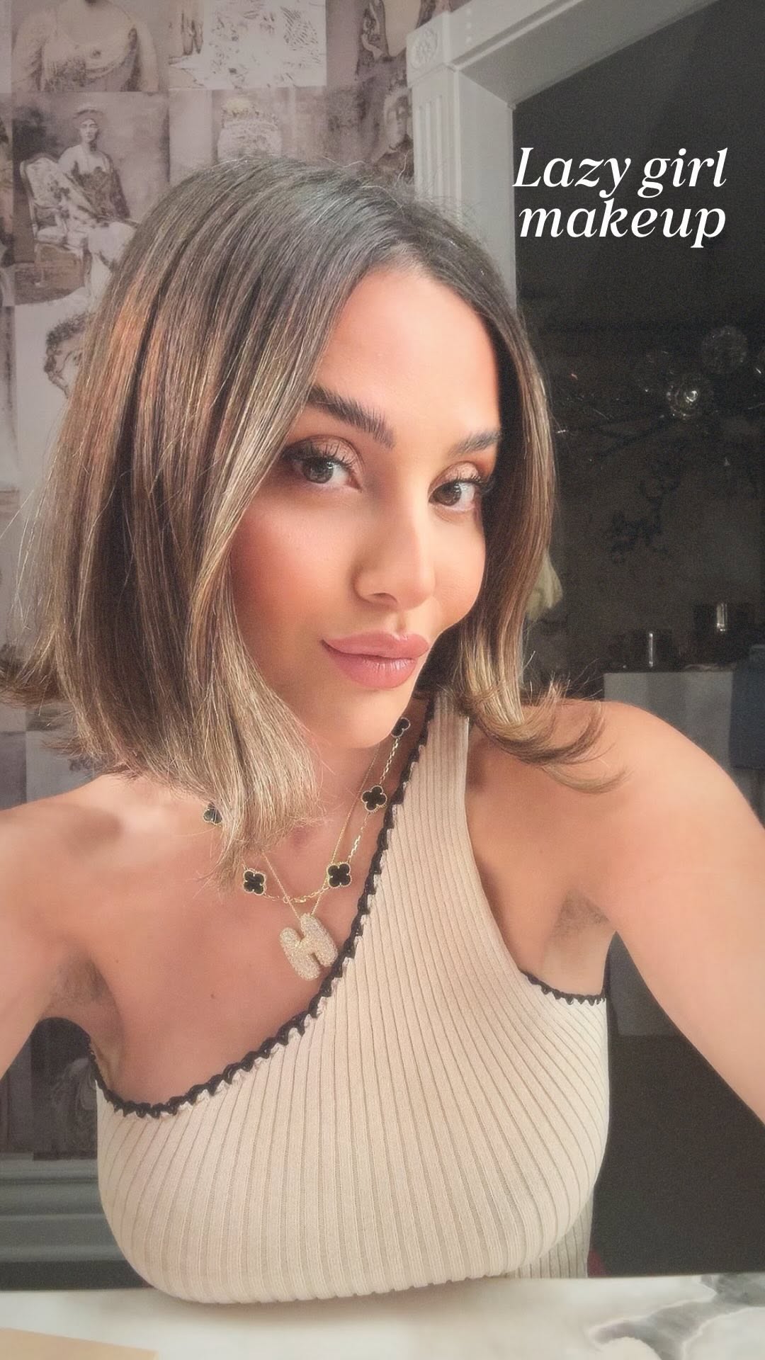 Instagram post by @casualallure for Smashbox Venice. Caption reads: GRWM: lazy girl put together 10 min makeup LOOK!....