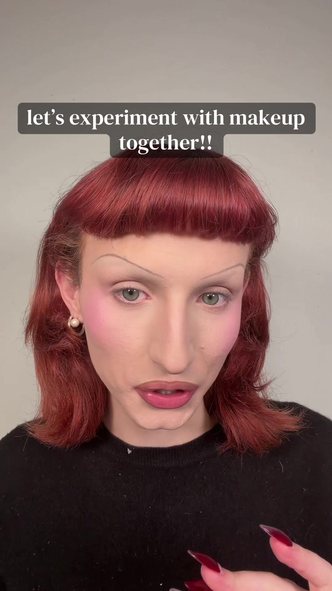 TikTok post by @nikohaagenson for Blend Bunny Cosmetics. Caption reads: [...] back but this is cute ! @Blend Bunny....