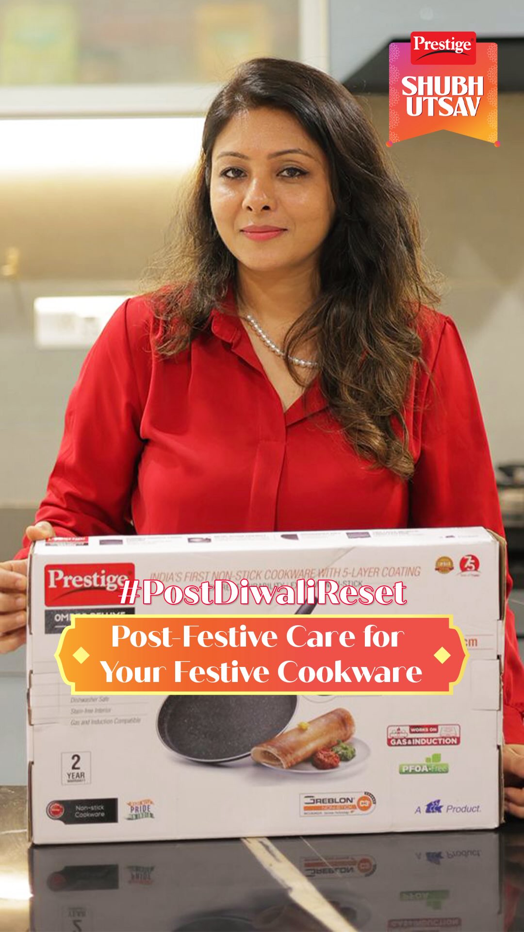 Instagram post by @nutritionisthetalchheda for TTK Prestige. Caption reads: Naya cookware ek hafte mein hi scratch ya rust ho....