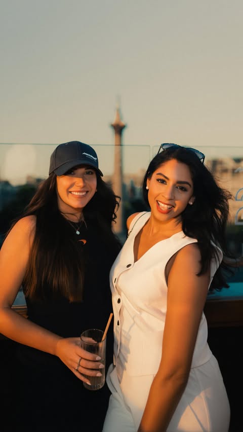 Instagram post by @sabrinavittoriaegerton for McLaren. Caption reads: [...] of partnership between @hilton and @mclaren....