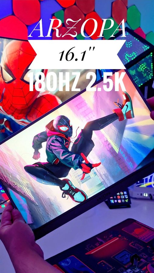 Instagram post by @maccagames for ARZOPA. Caption reads: OMG 😱 50% off this Black Friday, go grab it....