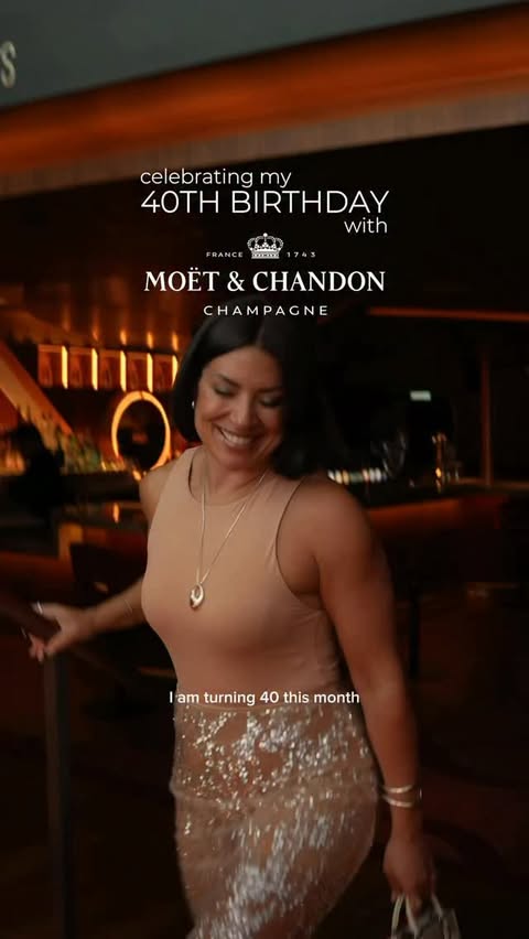 Instagram post by @nadia_dailyself for Moët & Chandon. Caption reads: [...] 🥂 you know by now a bottle of Moët &....