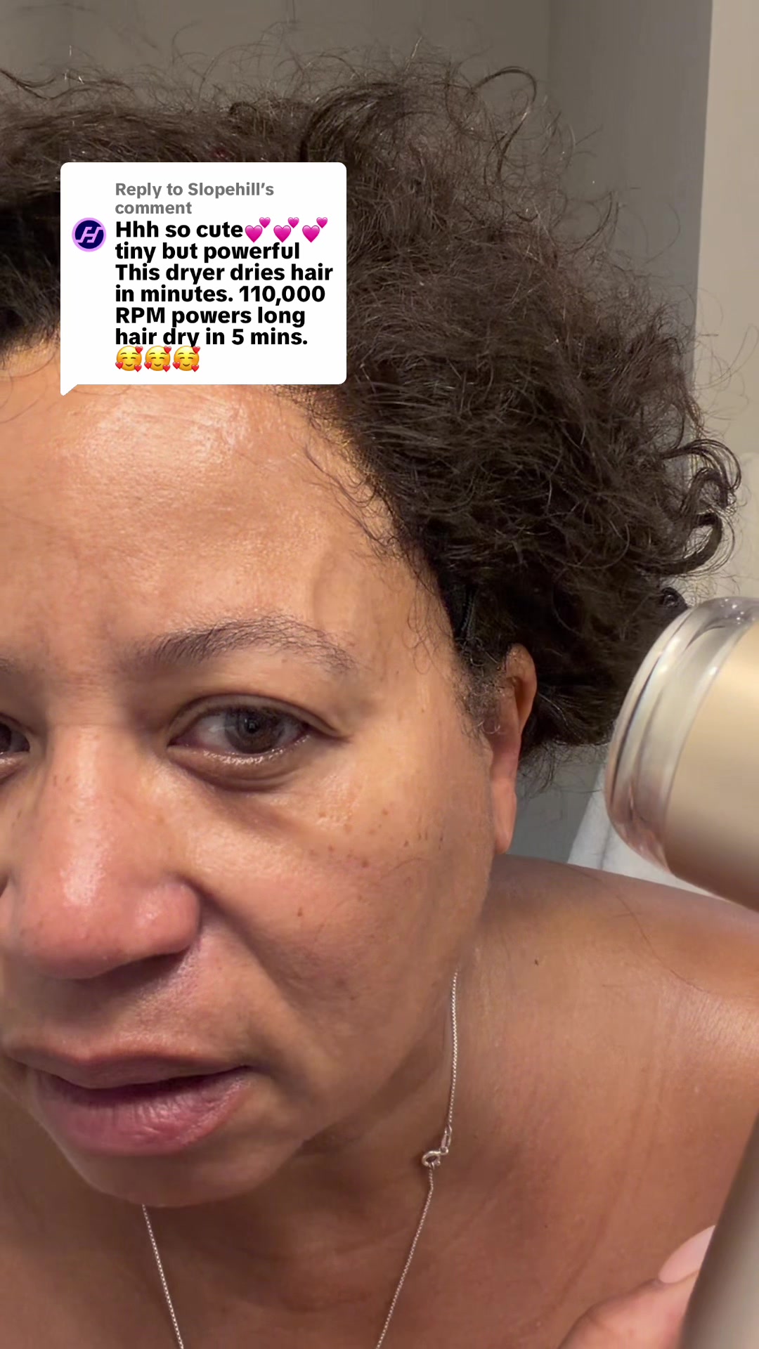 TikTok post by @qcconsigns for Slopehill. Caption reads: Replying to @Slopehill Showing you all 110,000....