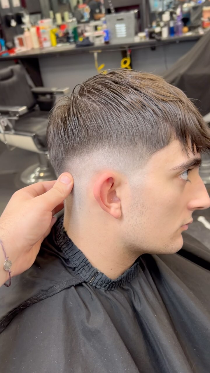 Instagram post by @francescovigliottihair for Barbershopconnect. Caption reads: Another one 37 seconds fade ✈️✂️ - 40 seconds fade....