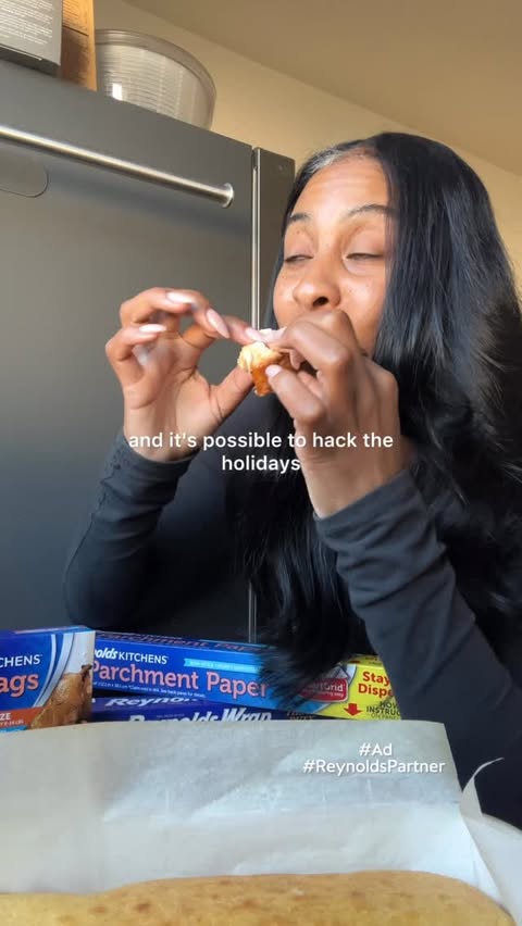 Instagram post by @justaddhotsauce for Reynolds Brands. Caption reads: [...] the right cooking essentials with....