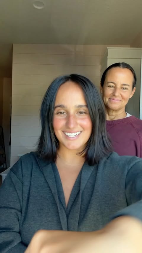 Instagram post by @rachelmuse for Kristin Ess Hair. Caption reads: [...] ofc) the bob needed a refresh and....