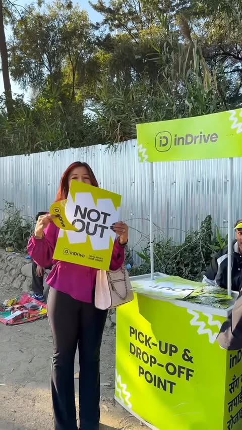 Instagram post by @love.eat.repeatt for inDrive. Caption reads: Match days made easy!
Thanks to @indrive.np , I....