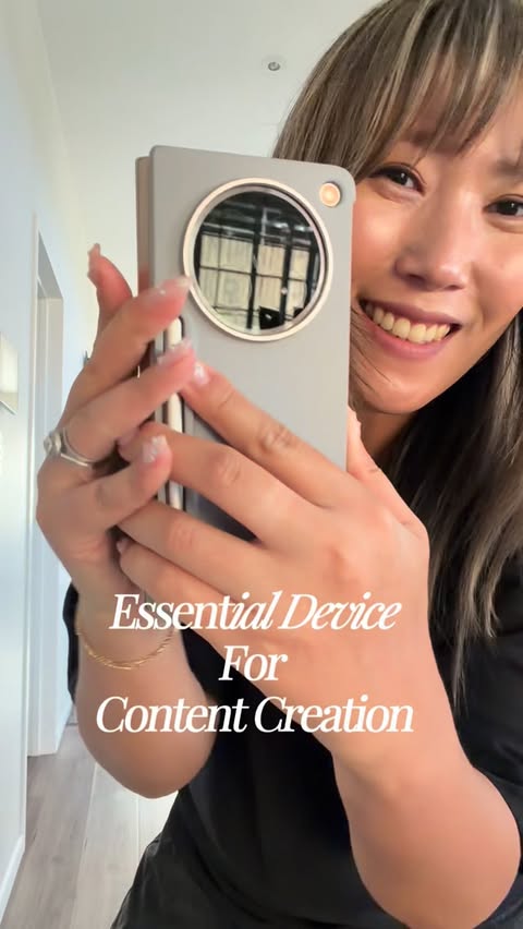 Instagram post by @jasminekim__ for OPPO. Caption reads: The new OPPO Find N6 is the perfect phone for....