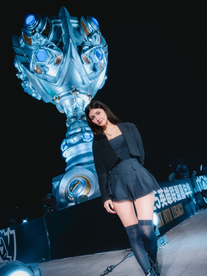 Instagram post by @lolpacificen for Riot Games. Caption reads: Worlds 2025 babyyy🇨🇳
T1 vs KT....