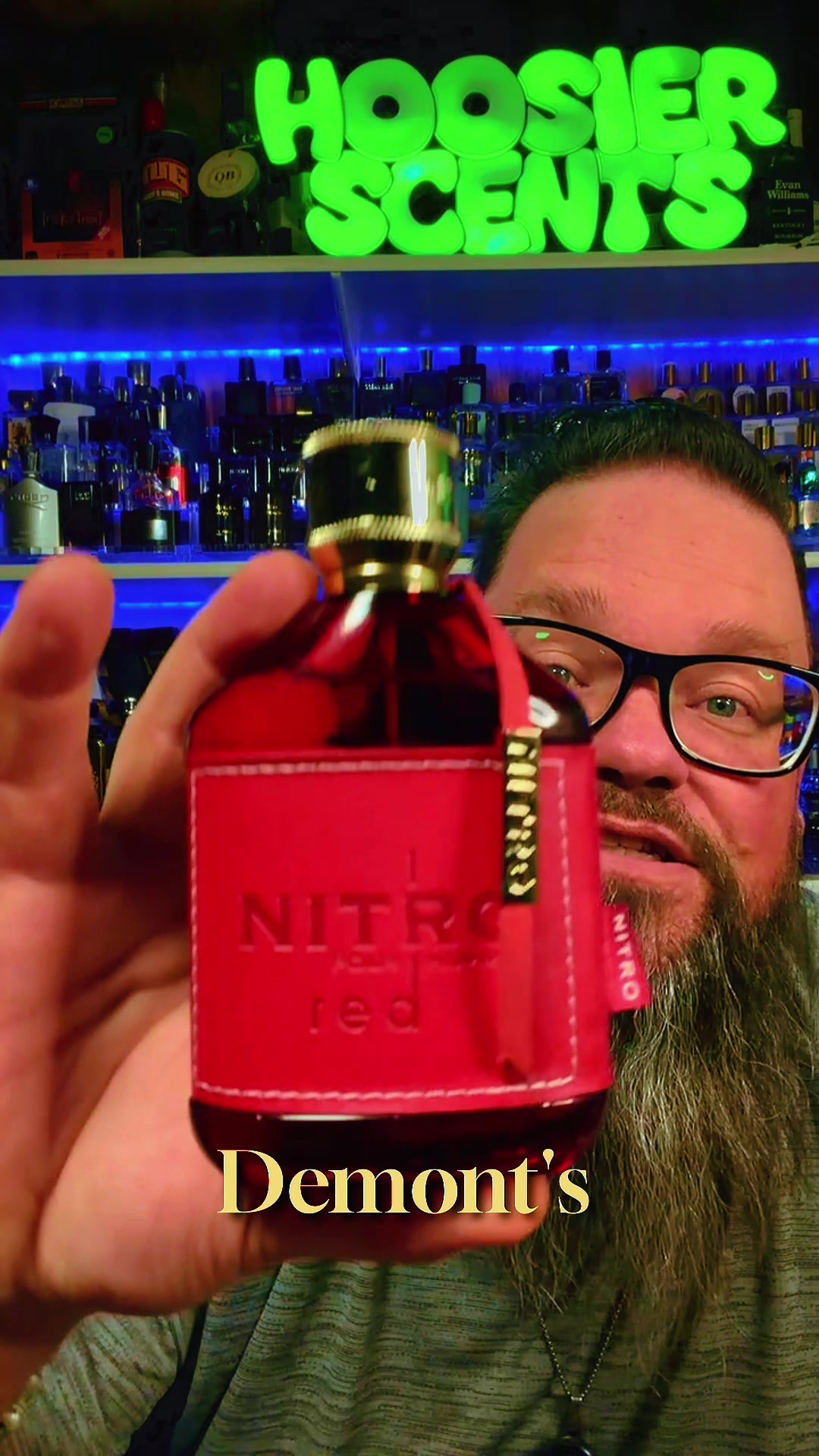 TikTok post by @hossierscents for PerfumeboxUSA. Caption reads: [...] @Dumont Paris Perfumes @perfumeboxusa.