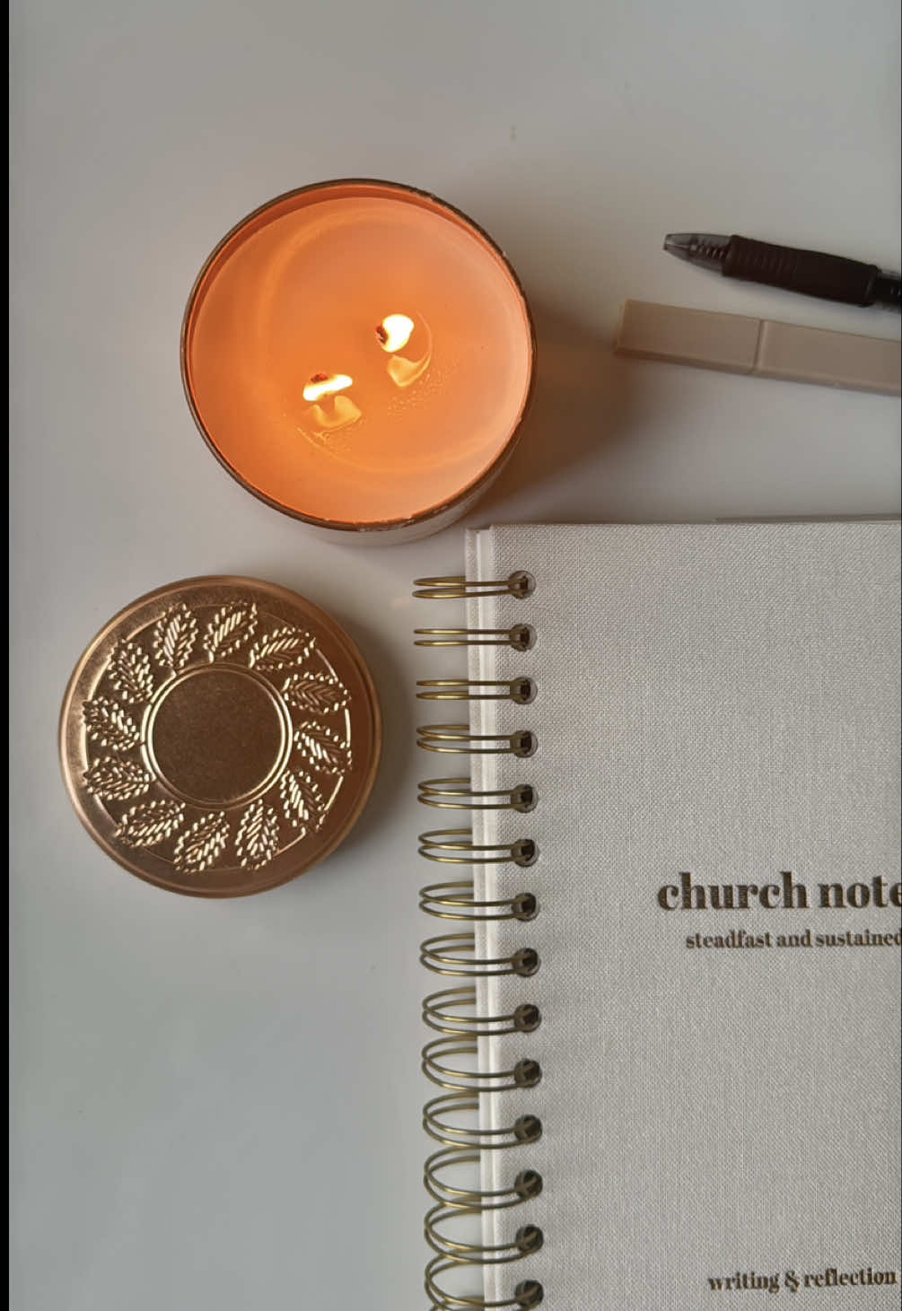 TikTok post by @jennaalehman for Steadfast and Sustained. Caption reads: [...] you need this journal from @Steadfast And....