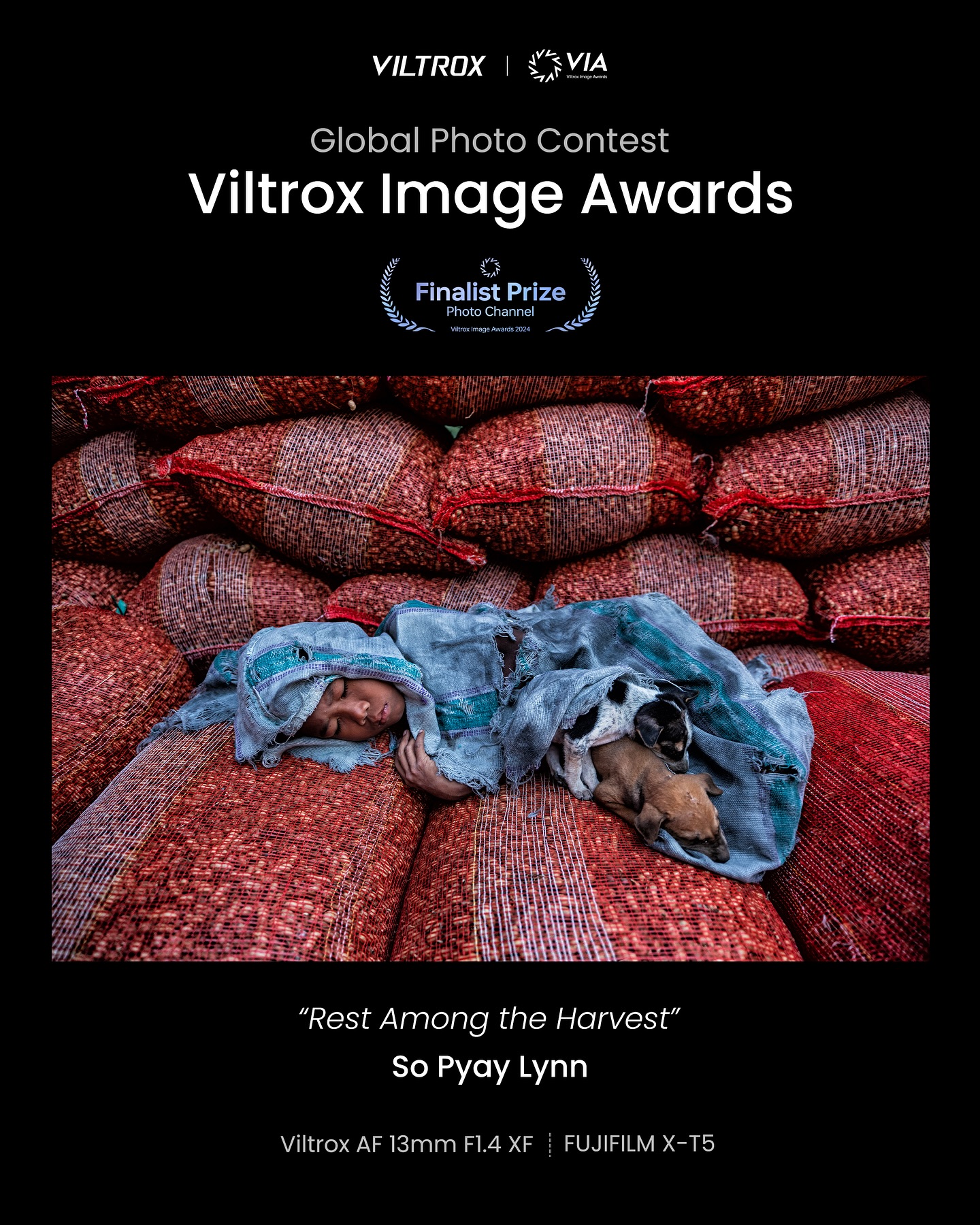 Instagram post by @viltrox.official for B&H Photo Video. Caption reads: 🏆𝐅𝐈𝐍𝐀𝐋𝐈𝐒𝐓 𝐀𝐖𝐀𝐑𝐃 | Viltrox Image....