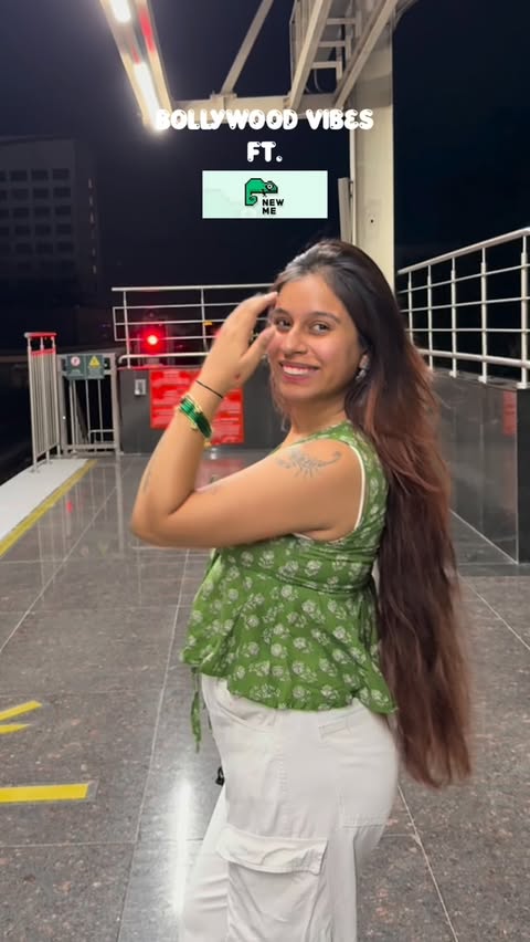 Instagram post by @_sara.bjeet_ for NEWME. Caption reads: [...] this really pretty indo western top from....