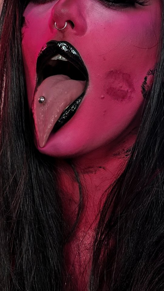 Instagram post by @byhazelj for Trigwell Cosmetics. Caption reads: Happy Valentines day 😈😈 i did this look for a....