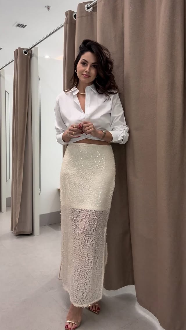 Instagram post by @pambraga for Lojas Renner. Caption reads: Para quem pediu que eu vestisse! Está aí....