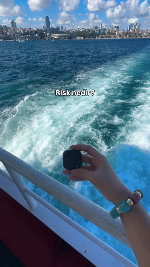 Instagram post by @konumneresi for Insta360. Caption reads: Risk budur. @insta360turkiye @insta360 #reklam....
