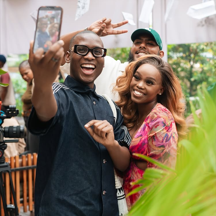 Instagram post by @mbuyiselovilakazi for Showmax. Caption reads: I’ll always show up for @showmaxonline #younginss3....