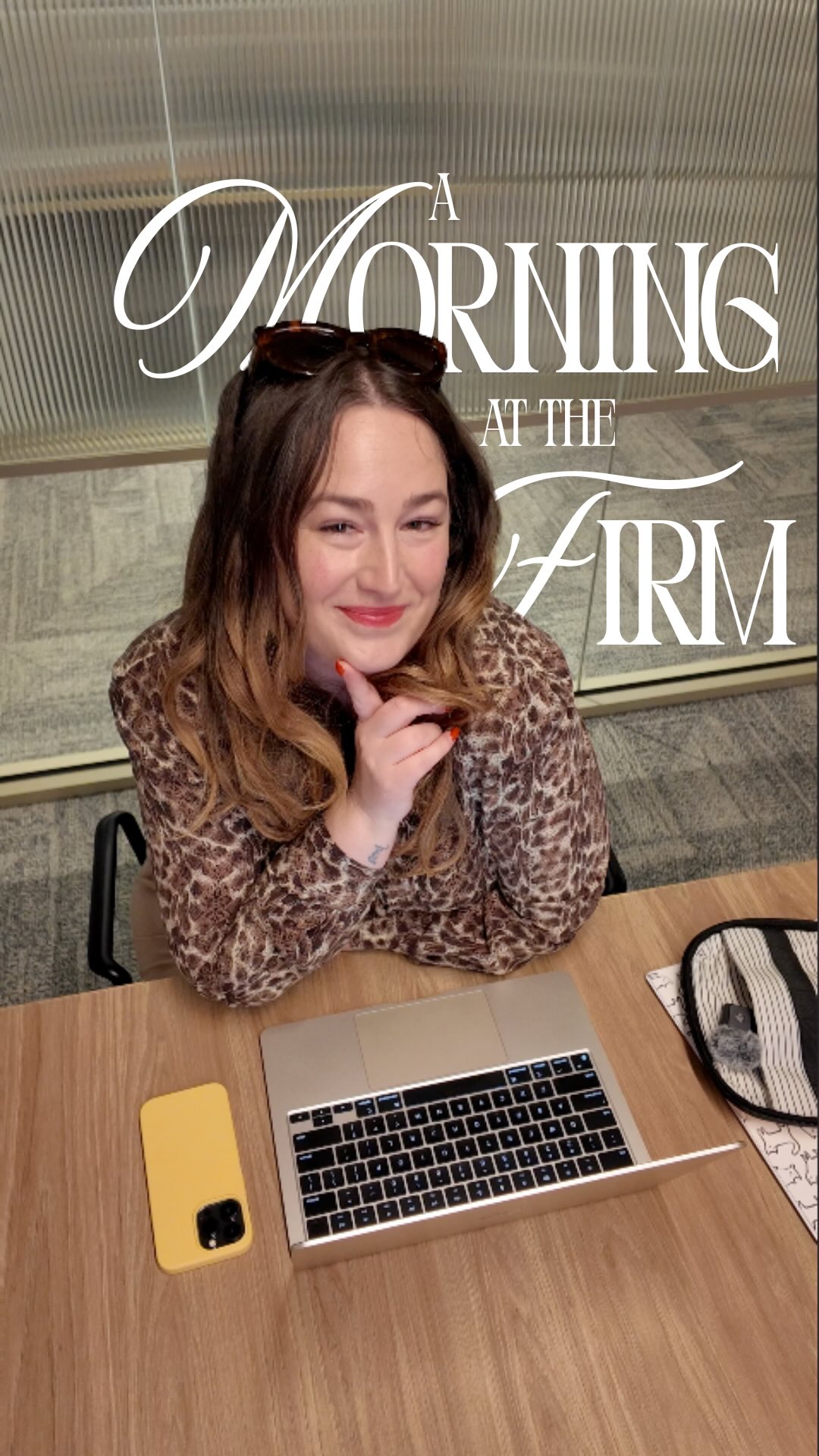 Instagram post by @the.brokegeneration for Officeworks. Caption reads: A big morning at the firm, with all hands on deck....