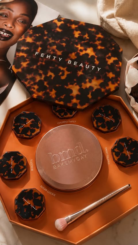 Instagram post by @thedubaigirly for FENTY BEAUTY BY RIHANNA. Caption reads: [...] @fentybeauty #fenty #fentybeautybyrihanna....