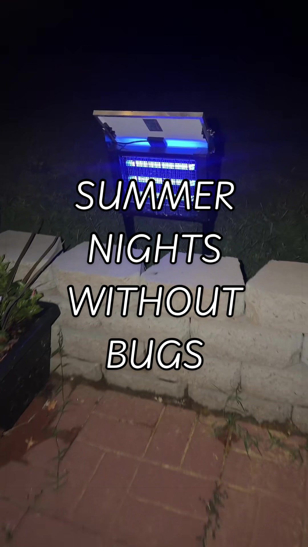 TikTok post by an influencer for eGadgets. Caption reads: [...] solar bug zapper ASAP 😂 @eGadgets....