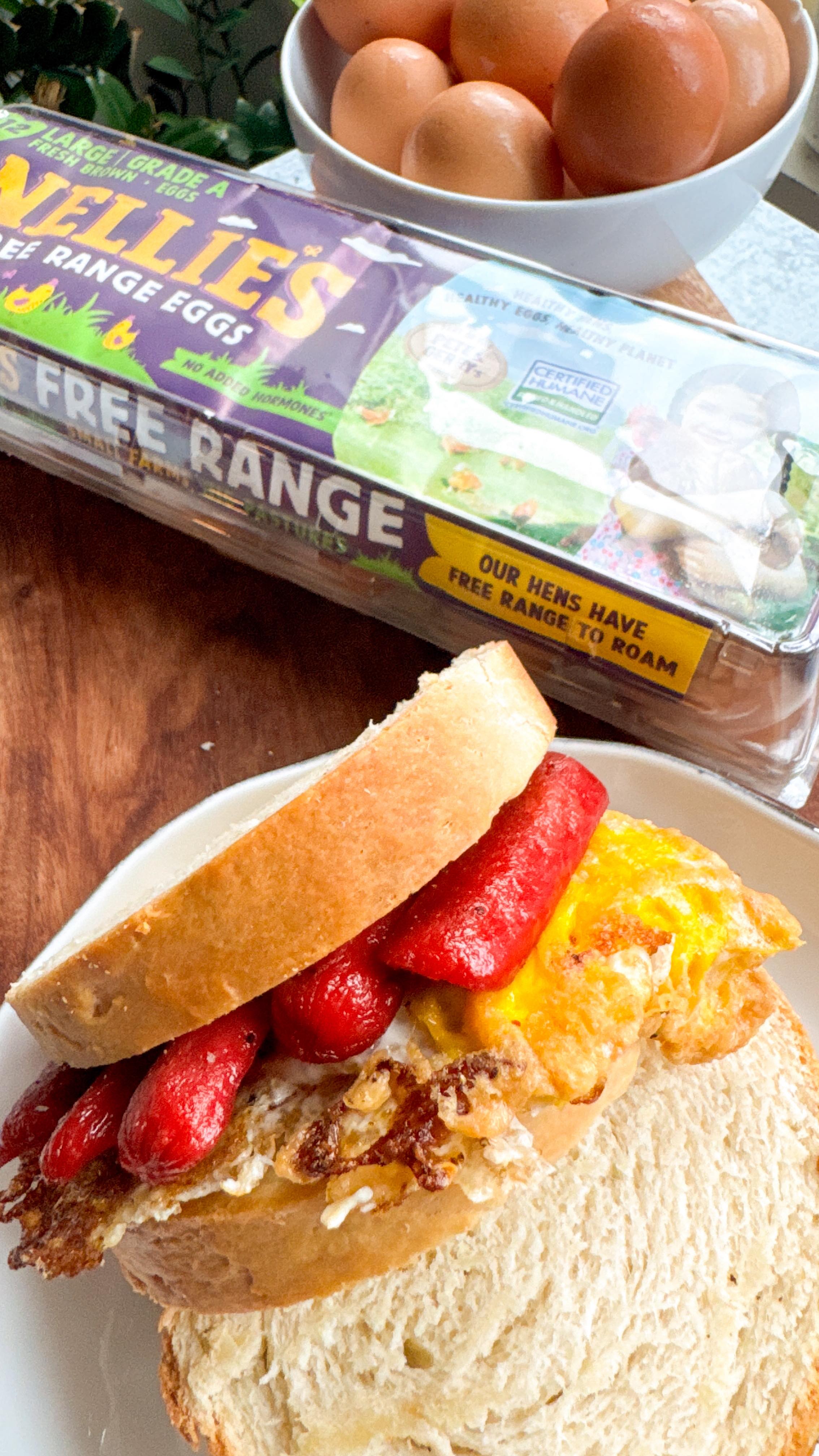 Instagram post by @jamdownfoodie for Nellie's Free Range. Caption reads: I love making comforting food for my kids that....