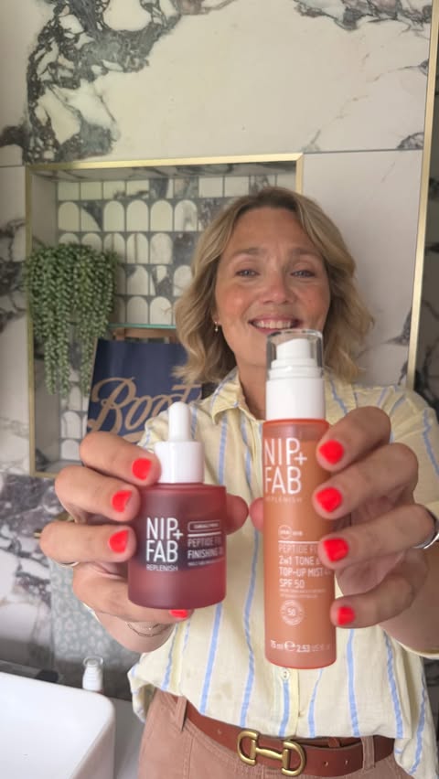 Instagram post by @inpolife for NIP+FAB. Caption reads: AD How many of us actually top up our SPF during....