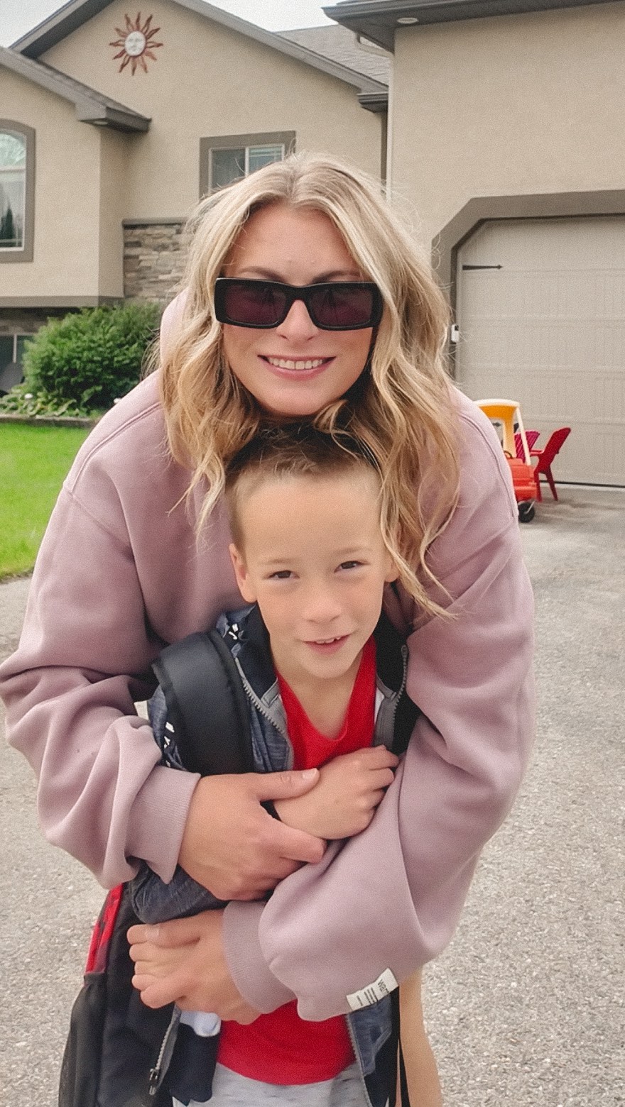 Instagram post by @jessicabmathie for Visionworks. Caption reads: Back-to-school prep looks a little different....