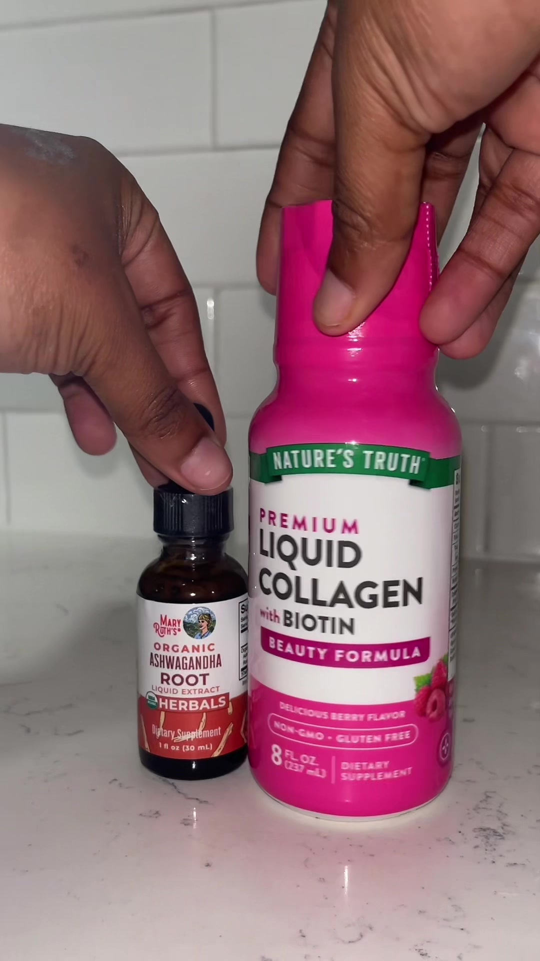 TikTok post by @ohhh.galore for Nature's Truth. Caption reads: I’m a vitamin girly , wanted to add these two....