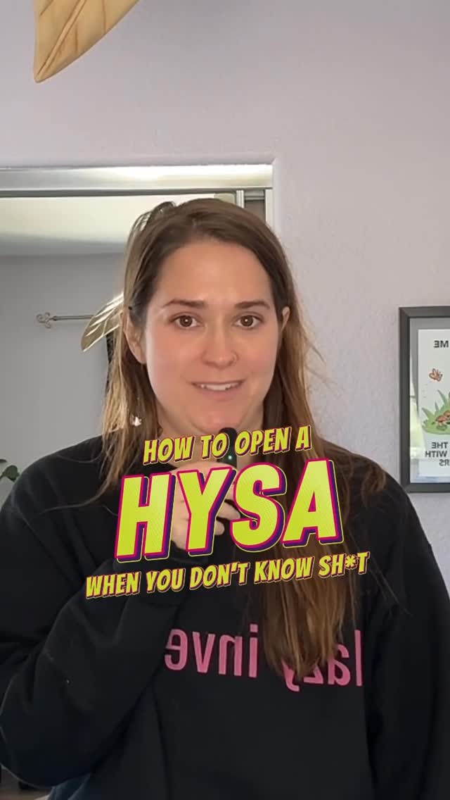 Instagram post by @clobaremoneycoach for Ally. Caption reads: Comment GUIDE if you want more info on HYSAs!....