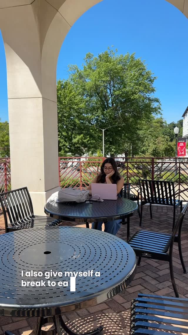 Instagram post by @juliealison_ for Chegg. Caption reads: day in my life as a grad student @chegg....