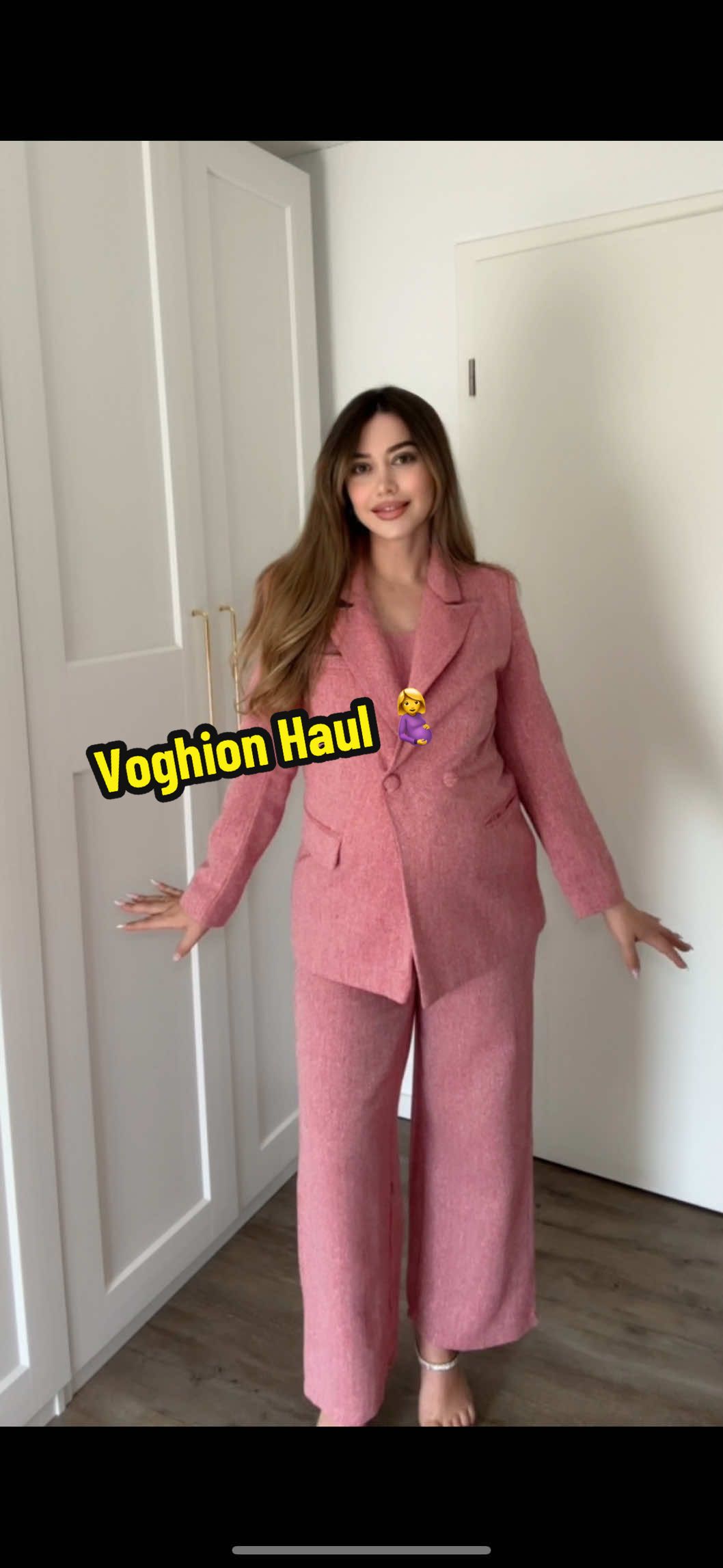 TikTok post by @adisa.gjo for Voghion. Caption reads: Rrobaaa të rejaaaa .. 💃@voghion_global #voghion....