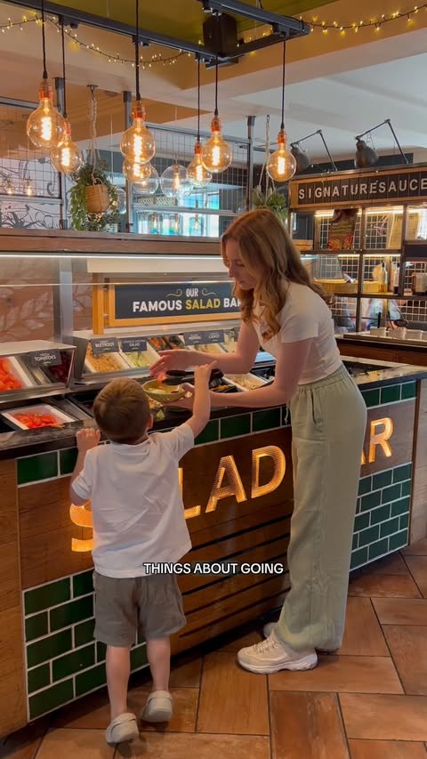 Instagram post by @samanthaproudmama for Harvester. Caption reads: AD Back to school, back to Harvester 🤤🥗....