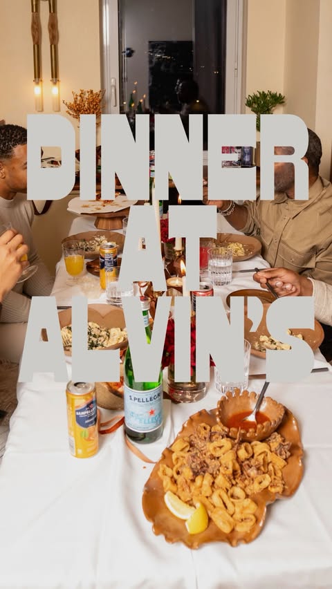 Instagram post by @alvinwayne for Sanpellegrino. Caption reads: Welcome to another Dinner at Alvin’s — my series....