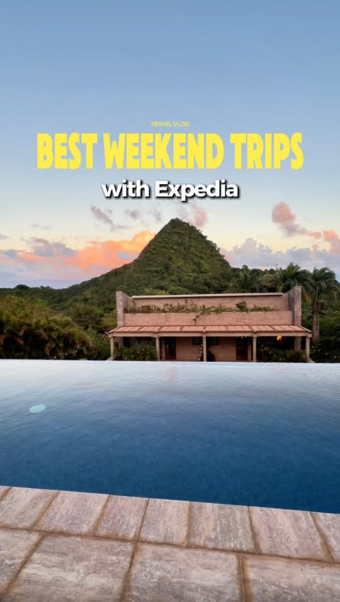 Instagram post by @jadethetraveler for Expedia. Caption reads: #ExpediaAmbassador Best Weekend Trips [...].