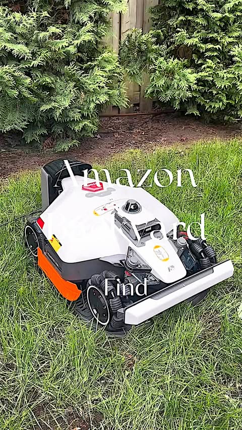 Instagram post by @anya_bumag for Mammotion Tech. Caption reads: [...] #lawncare #mammotionpartner @mammotiontech.