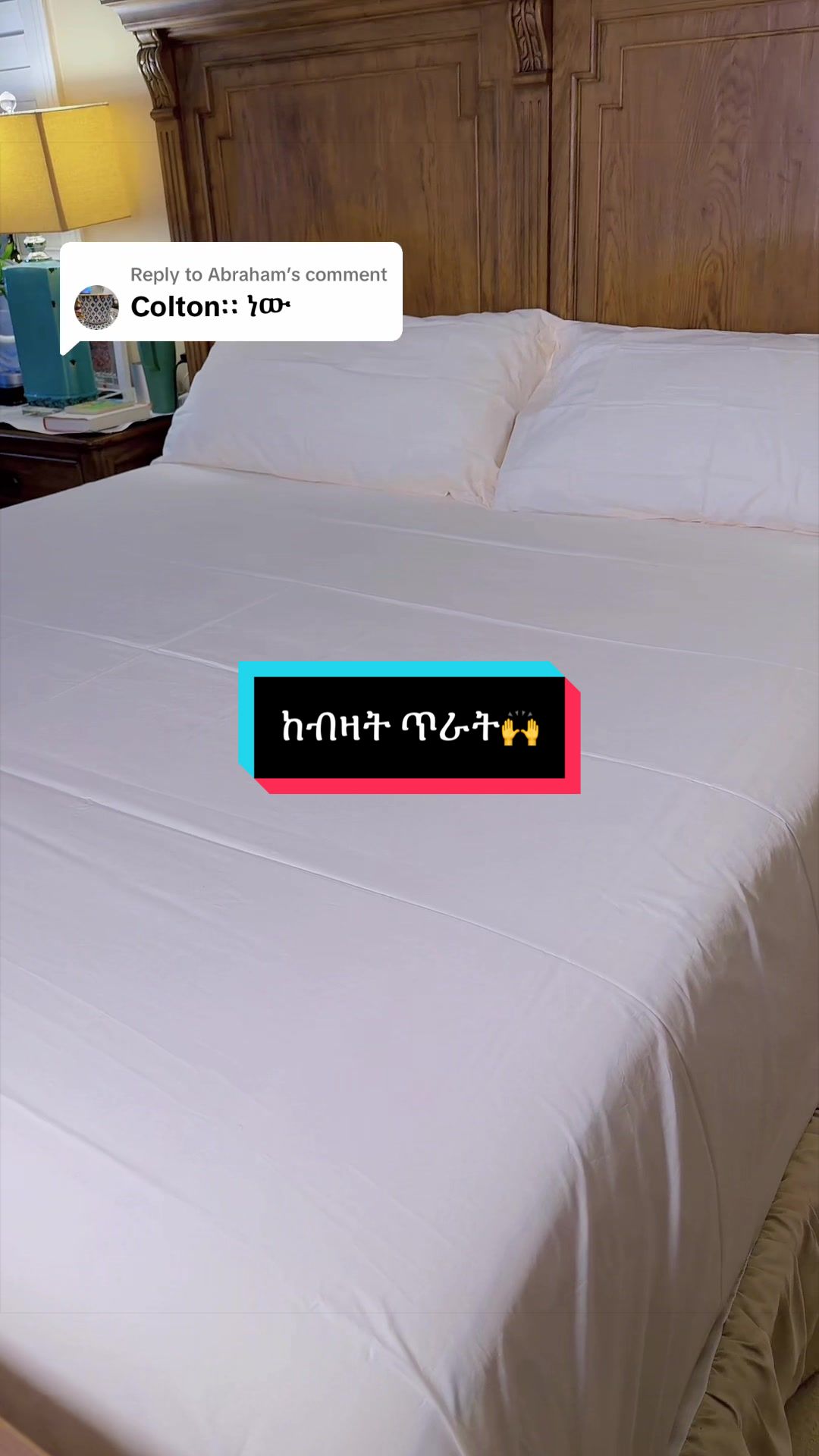 TikTok post by @hanna.robinson2 for Pact. Caption reads: [...] #BedroomUpgrade #hannarobinson @Pact.