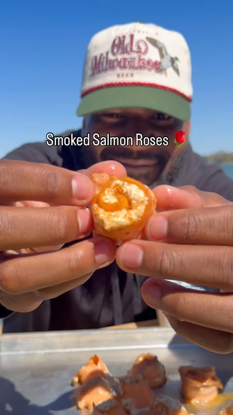 Instagram post by @grubwithjus for Lifeway Foods. Caption reads: Salmon Roses with Farmer Cheese 🌹🔥 I took....