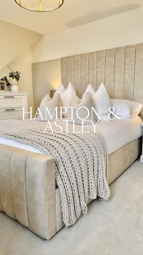Instagram post by @inside.our.home.no15 for Hampton and Astley. Caption reads: [...] cotton luxury duvet cover from....