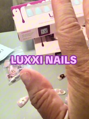 TikTok post by @askjessicaboutte for Luxxi Nails. Caption reads: @LUXXI NAILS From bare nails to DONE 💅✨ LUXXI has....