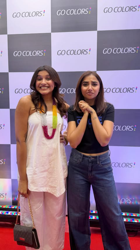 Instagram post by @ananya_bhonsle for Go Colors. Caption reads: Lifestory of every girl ever 😋 

Attended the....